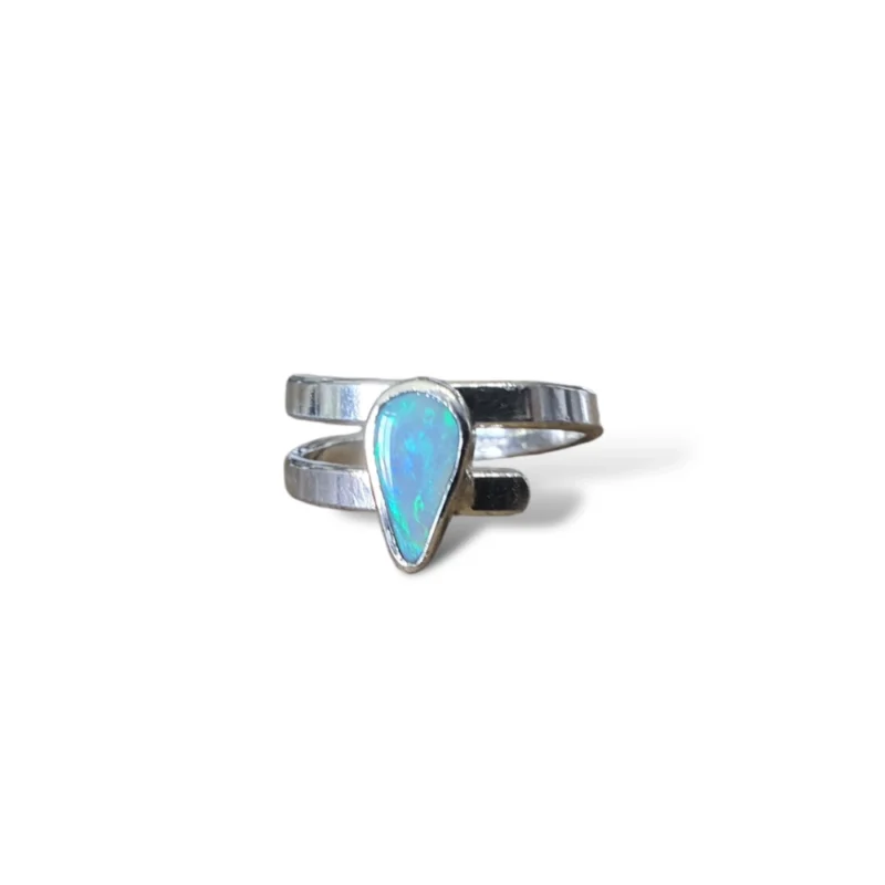 Sterling silver and Opal Doublet ring